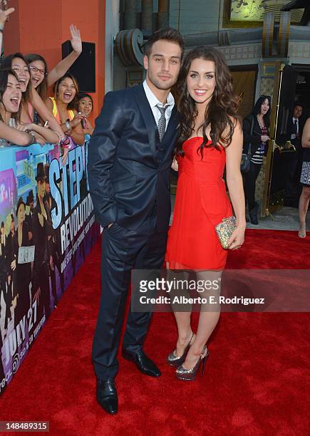 Actors Ryan Guzman and Kathryn McCormick arrive to the Los Angeles premiere of Summit Entertainment's "Step Up Revolution" at Grauman's Chinese...