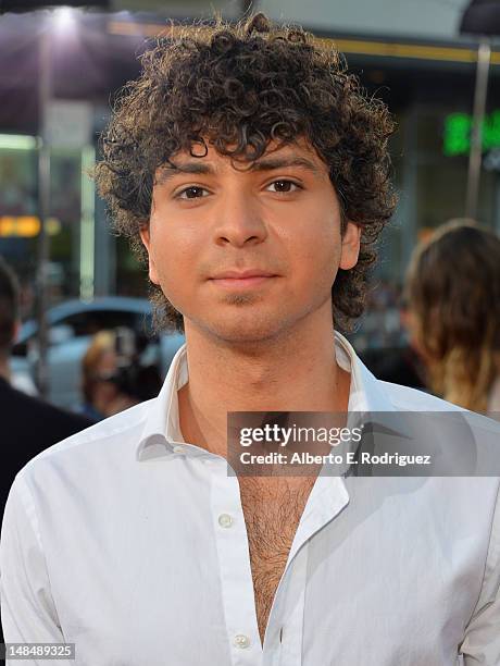 Actor Adam Sevani arrives to the Los Angeles premiere of Summit Entertainment's "Step Up Revolution" at Grauman's Chinese Theatre on July 17, 2012 in...