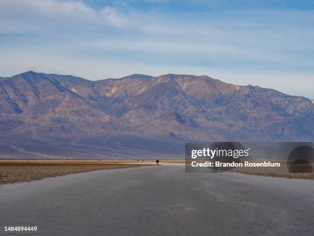 badwater basin salt flats in death valley national park in california - badwater stock pictures, royalty-free photos & images