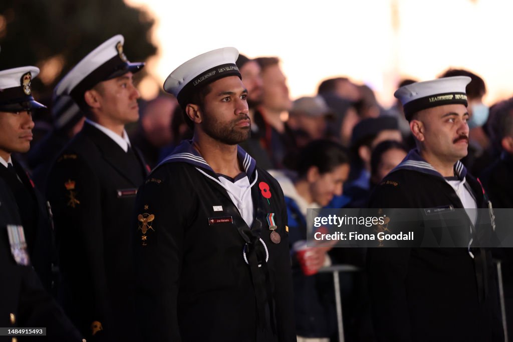 Aucklanders attend the Anzac Day Dawn Service at Auckland Museum on