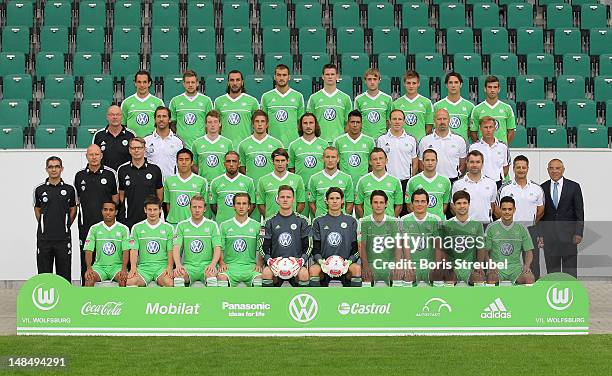 Emanuel Pogatetz, Marco Russ, Sotirios Kyrgiakos, Bas Dost, Alexander Madlung, Rasmus Joensson, Robin Knoche, Srdjan Lakic, Ferhan Hasani, kit man...