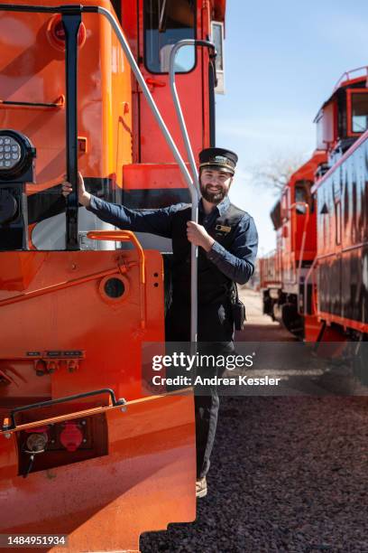 train conductor - fremont county colorado stock pictures, royalty-free photos & images