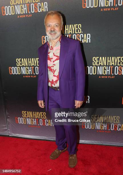 Graham Norton poses at the opening night of the new play "Goodnight, Oscar" on Broadway at The Belasco Theatre on April 24, 2023 in New York City.