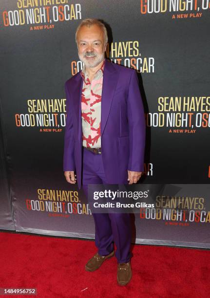 Graham Norton poses at the opening night of the new play "Goodnight, Oscar" on Broadway at The Belasco Theatre on April 24, 2023 in New York City.