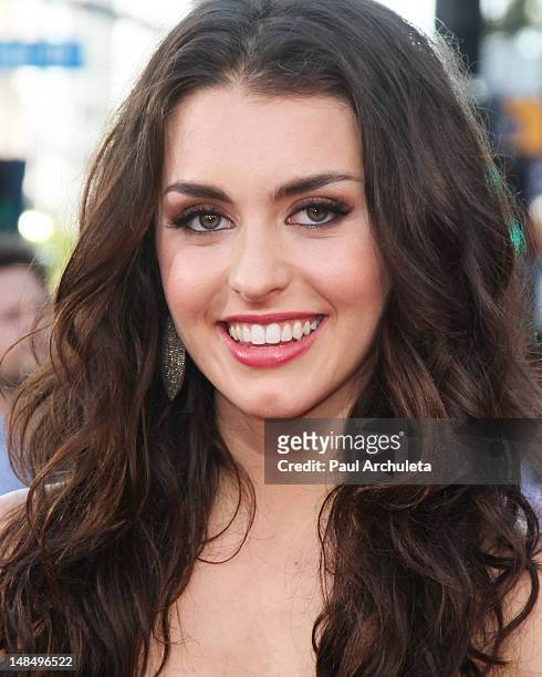 Actress Kathryn McCormick attends the "Step Up Revolution" Los Angeles premiere at Grauman's Chinese Theatre on July 17, 2012 in Hollywood,...