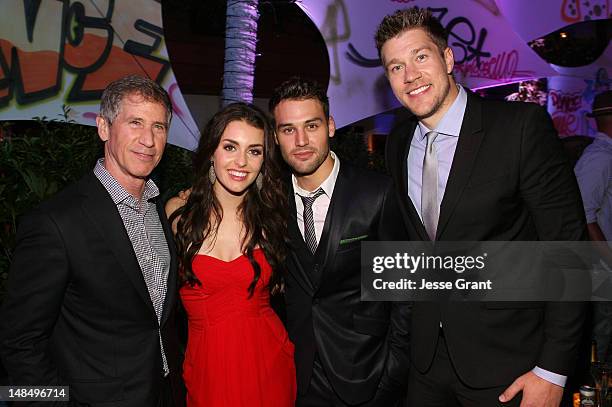 Chief Executive Officer of Lions Gate Entertainment Jon Feltheimer, actress Kathryn McCormick, actor Ryan Guzman and director Scott Speer attend the...