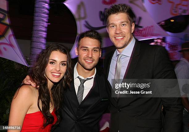 Actress Kathryn McCormick, actor Ryan Guzman and director Scott Speer attend the Los Angeles Premiere of Summit Entertainment's 'Step Up Revolution'...