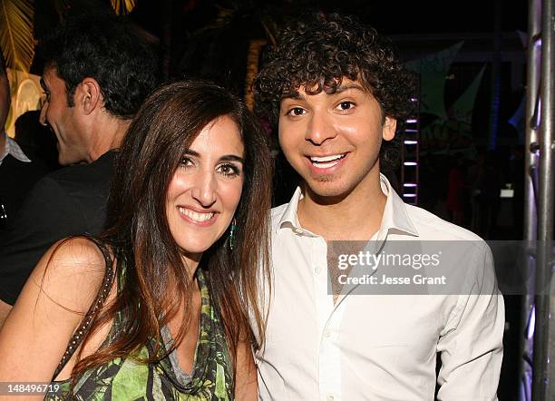 Producer Jennifer Gibgot and actor Adam Sevani attend the Los Angeles Premiere of Summit Entertainment's 'Step Up Revolution' after party at the...