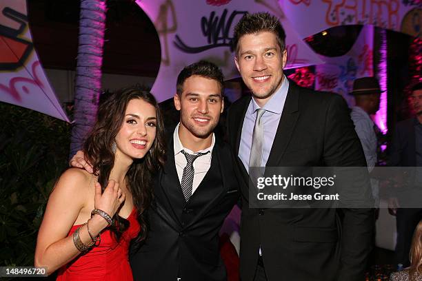 Actress Kathryn McCormick, actor Ryan Guzman and director Scott Speer attend the Los Angeles Premiere of Summit Entertainment's 'Step Up Revolution'...