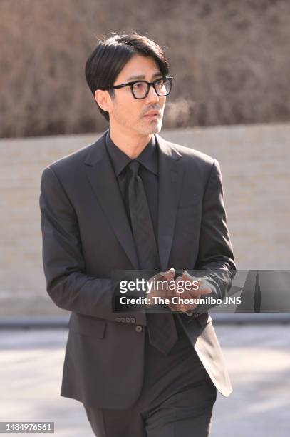 South korean actor Cha Seung-won attends the launch event of the Glenfiddich 'Time Re:lmagined collection' on March 03, 2023 in Seoul, South Korea.