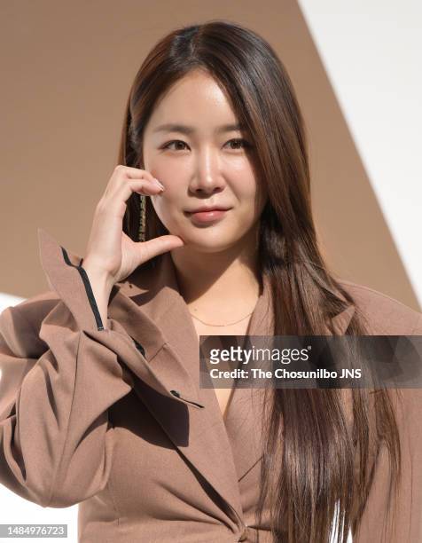 South korean singer Soyou attends the launch event of the Glenfiddich 'Time Re:lmagined collection' on March 03, 2023 in Seoul, South Korea.