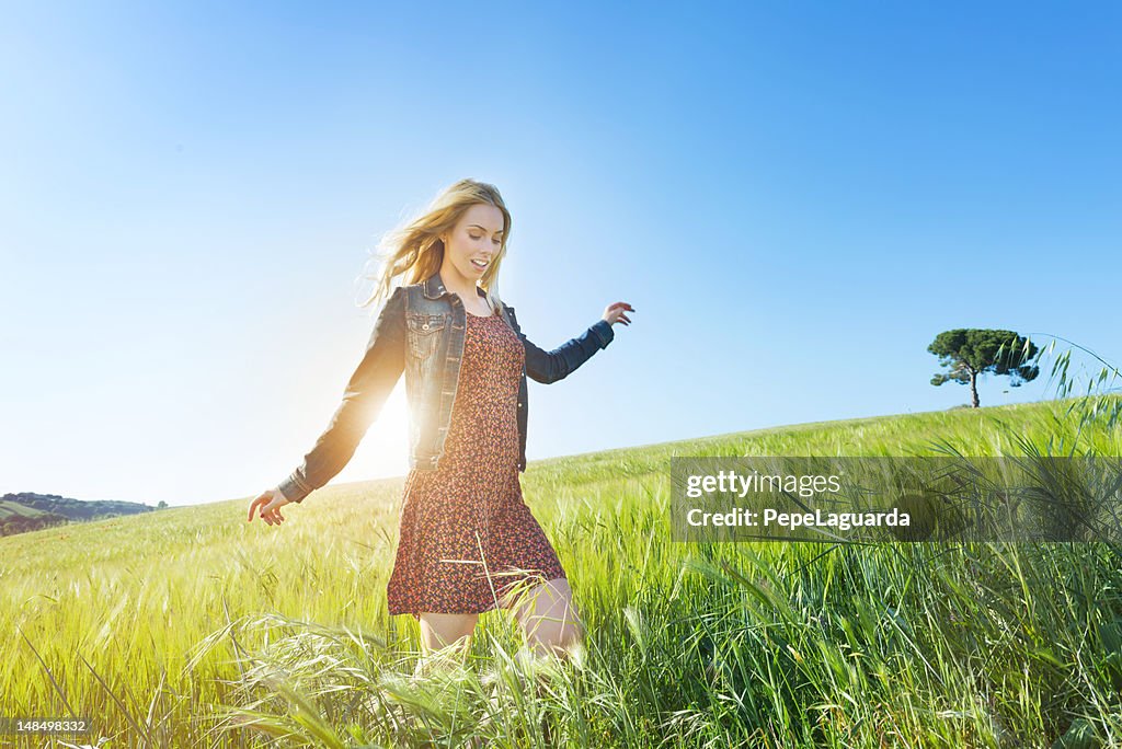 Enjoying the spring sun