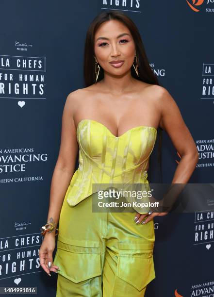 Jeannie Mai Jenkins attends Asian Americans Advancing Justice Southern California And Cassia's Chefs For Human Rights Fundraising Event at Cassia on...