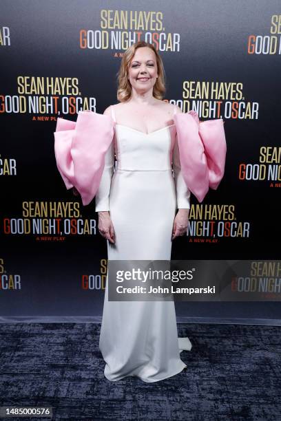 Emily Bergl attends "Goodnight, Oscar" Broadway opening night at Belasco Theatre on April 24, 2023 in New York City.