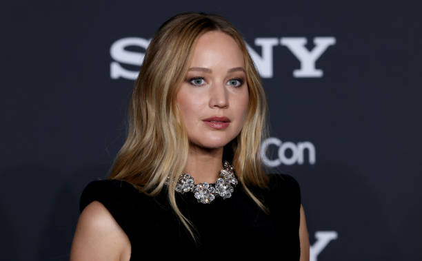 Jennifer Lawrence of "No Hard Feelings" attends the Sony Pictures Entertainment presentation during CinemaCon, the official convention of the...