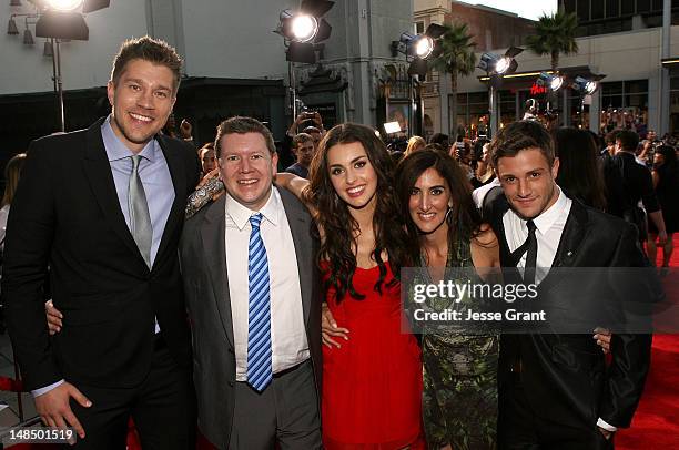 Director Scott Speer, producer Matthew Smith, actress Kathryn McCormick, producer Jennifer Gibgot and actor Misha Gabriel arrive at the Los Angeles...