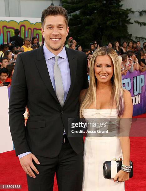Director Scott Speer and actress Ashley Tisdale arrive at the Los Angeles Premiere of Summit Entertainment's 'Step Up Revolution' at Grauman's...