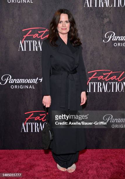 Elizabeth Reaser attends the Los Angeles Premiere of Paramount +'s "Fatal Attraction" at SilverScreen Theater on April 24, 2023 in West Hollywood,...