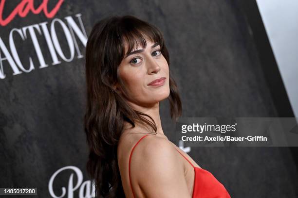 Lizzy Caplan attends the Los Angeles Premiere of Paramount +'s "Fatal Attraction" at SilverScreen Theater on April 24, 2023 in West Hollywood,...