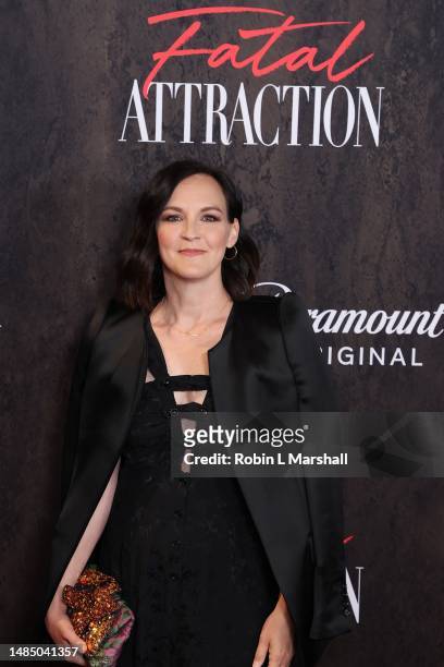Elizabeth Reaser attends the Los Angeles Premiere Of Paramount +'s "Fatal Attraction" at SilverScreen Theater on April 24, 2023 in West Hollywood,...