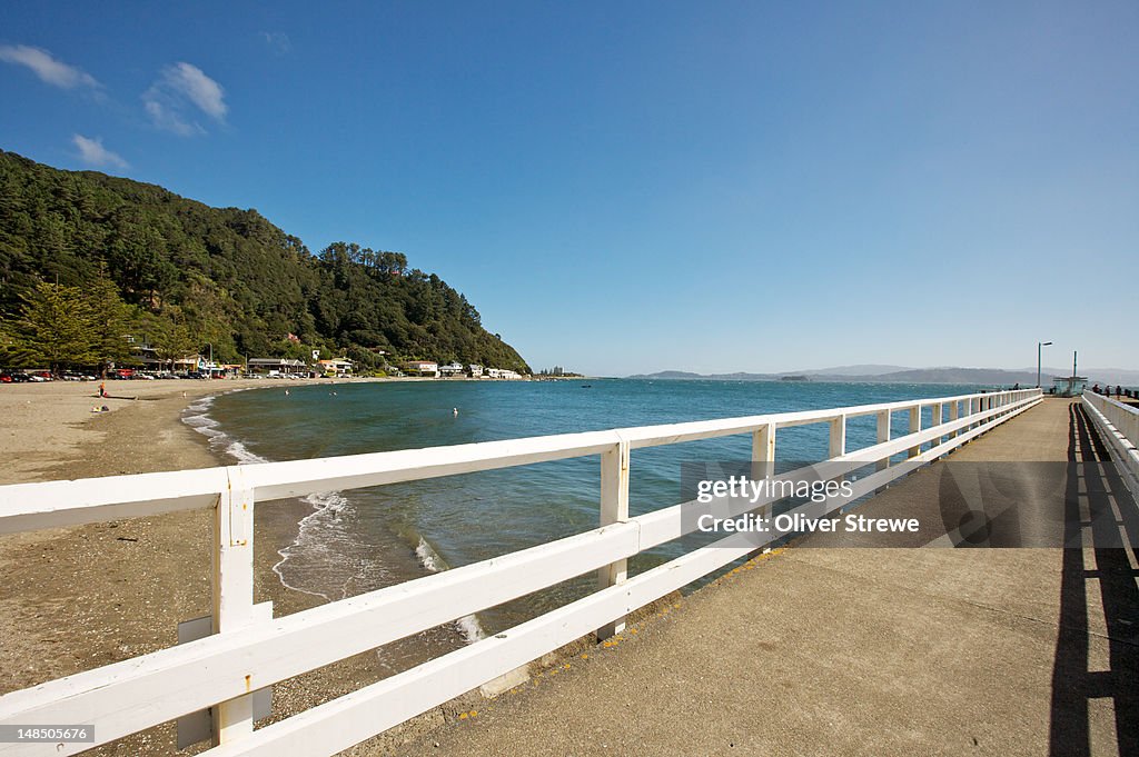 Days Bay and ferry wharf, Eastbourne.