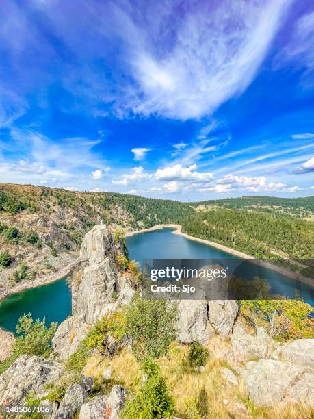 lac blanc see in den vogesen berge in frankreich im sommer - haut rhin stock-fotos und bilder