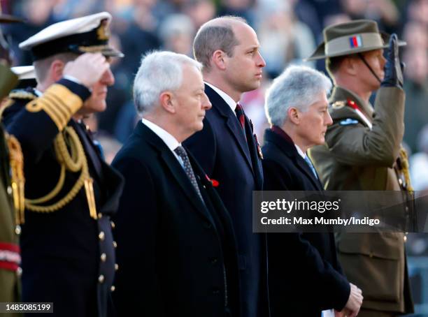 Phil Goff, High Commissioner of New Zealand to the United Kingdom , Prince William, Prince of Wales and Stephen Smith, High Commissioner of Australia...