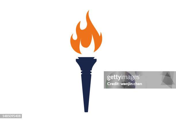 stockillustraties, clipart, cartoons en iconen met torch icon - fakkel