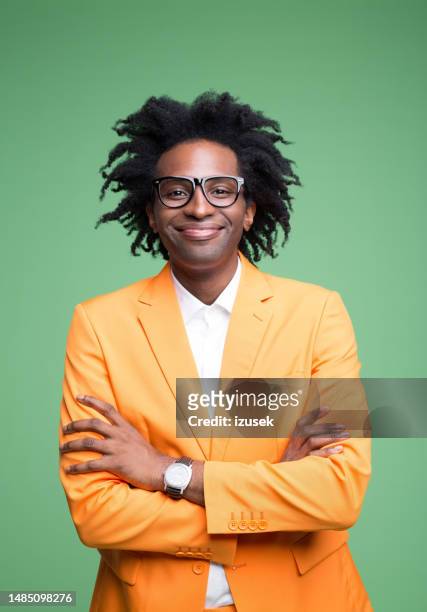 portrait of happy elegant man smiling at camera - man portrait stock pictures, royalty-free photos & images