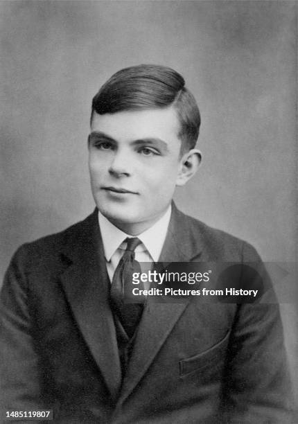 Alan Turing , computer scientist and cryptologist instrumental in breaking Germany's 'enigma' machine code during World War II, c. 1928. Alan...