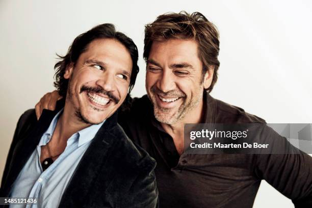 Sergio Peris-Mencheta and Javier Bardem of 'Everybody Knows' are photographed for Variety during the 2018 Toronto International Film Festival on...