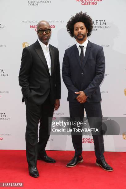 Jason Osbourne and Leon Jean-Marie attend the BAFTA Television Craft Awards 2023 held at The Brewery on April 23, 2023 in London, England.
