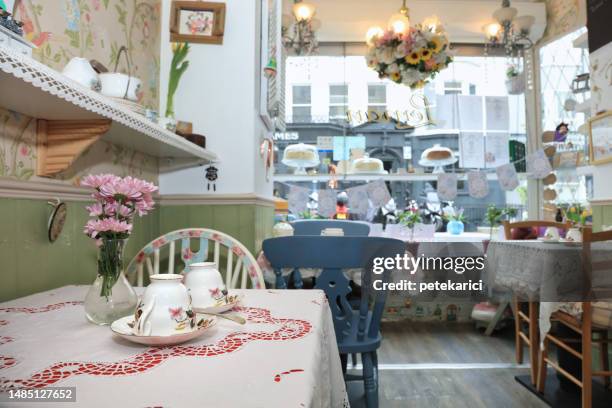 brighton leman teestube - tea room stock-fotos und bilder