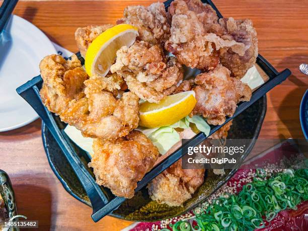 karaage - karaage stock pictures, royalty-free photos & images