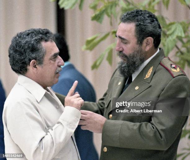 Fidel Castro receives guests who arrived for the holiday from brother countries. Twentieth anniversary of the victory of the Revolution, Cuba, Havana...