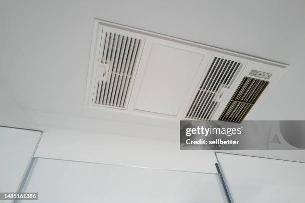 heater on the ceiling - bathroom ceiling stock pictures, royalty-free photos & images