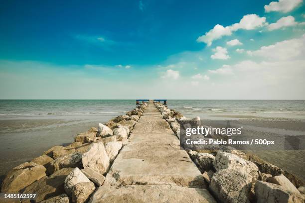 scenic view of sea against sky - ecosistema 個照片及圖片檔