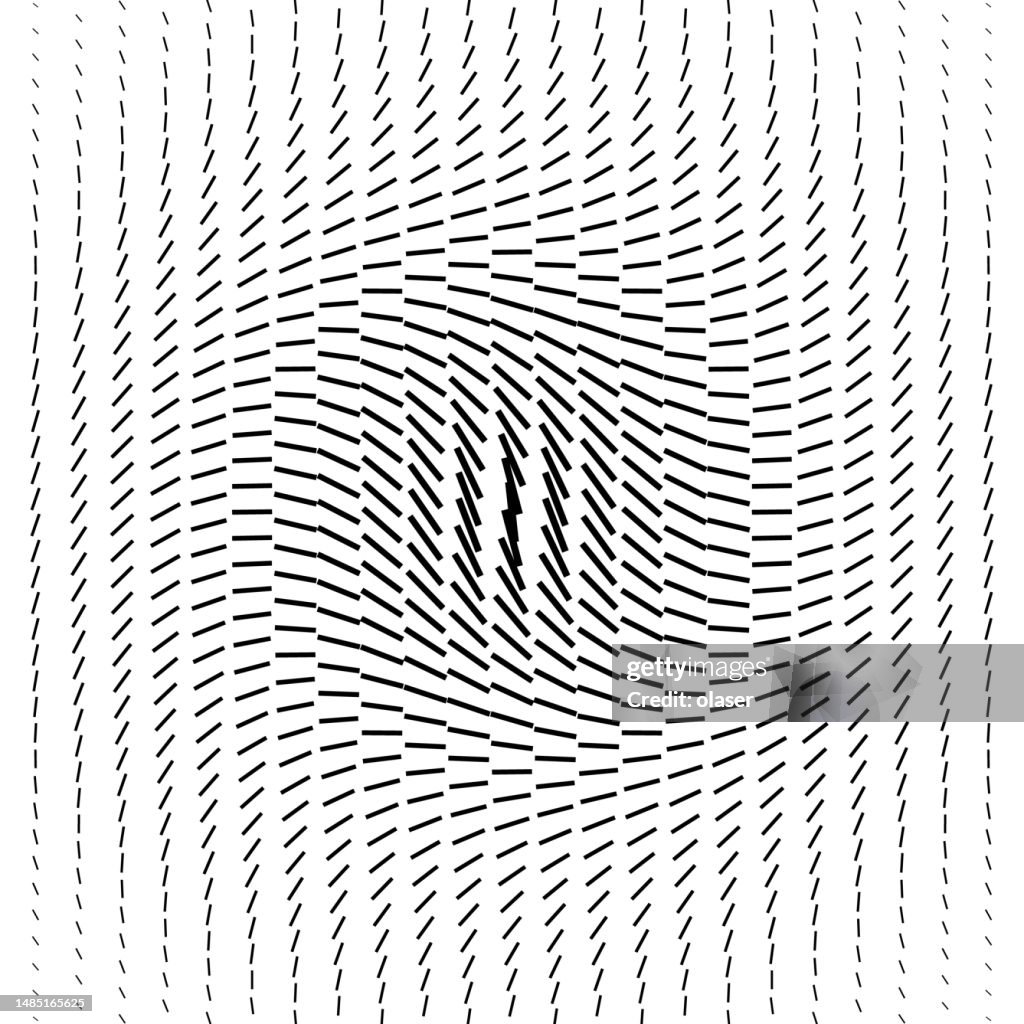 Flow Rotating Lines In Vertical Columns Pattern High-Res Vector Graphic ...
