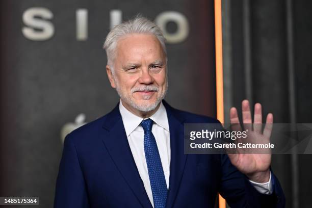 Tim Robbins attends the "Silo" Global Premiere at Battersea Power Station on April 25, 2023 in London, England.