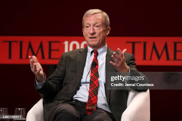 Tom Steyer speaks onstage at the 2023 TIME100 Summit at Jazz at Lincoln Center on April 25, 2023 in New York City.