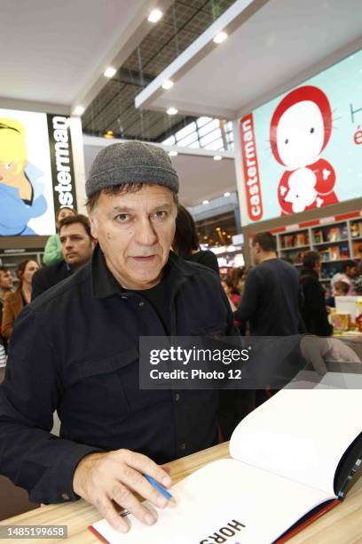 Enki Bilal, Salon du livre de Paris . 19 February 2015.