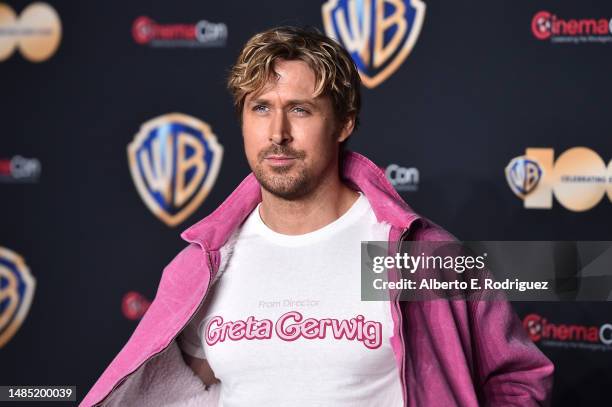 Ryan Gosling attends the State of the Industry and Warner Bros. Pictures Presentation at The Colosseum at Caesars Palace during CinemaCon, the...