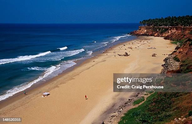 papanasham beach. - varkala beach stock pictures, royalty-free photos & images