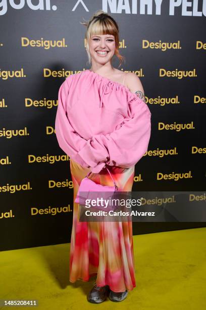 Alba Reche attends the Desigual X Nathy Peluso new collection at the Eslava Theater on April 25, 2023 in Madrid, Spain.