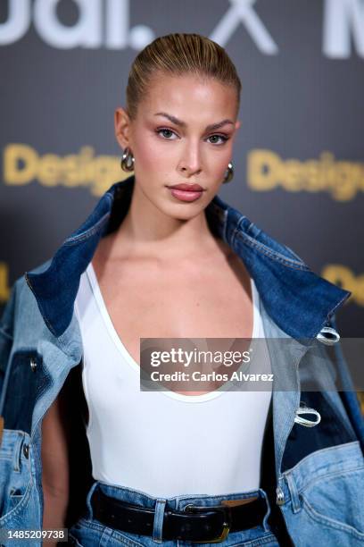 Jessica Goicoechea attends the Desigual X Nathy Peluso new collection at the Eslava Theater on April 25, 2023 in Madrid, Spain.