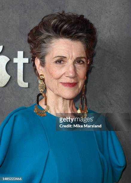 Dame Harriet Walter attends the "Silo" Global Premiere at Battersea Power station on April 25, 2023 in London, England.
