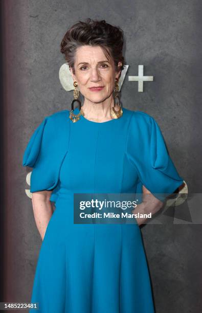 Dame Harriet Walter attends the "Silo" Global Premiere at Battersea Power station on April 25, 2023 in London, England.