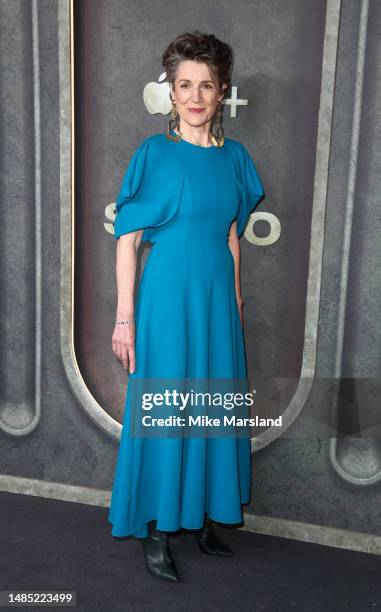 Dame Harriet Walter attends the "Silo" Global Premiere at Battersea Power station on April 25, 2023 in London, England.