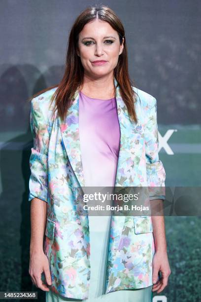 Andrea Levy attends the "Pollos Sin Cabeza" premiere at Civitas Metropolitano Stadiumon April 25, 2023 in Madrid, Spain.