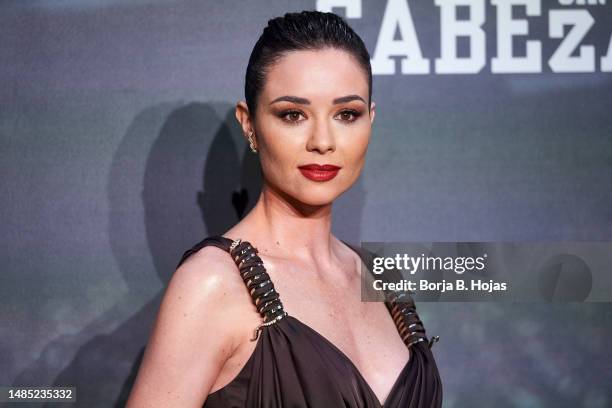 Dafne Fernandez attends the "Pollos Sin Cabeza" premiere at Civitas Metropolitano Stadiumon April 25, 2023 in Madrid, Spain.